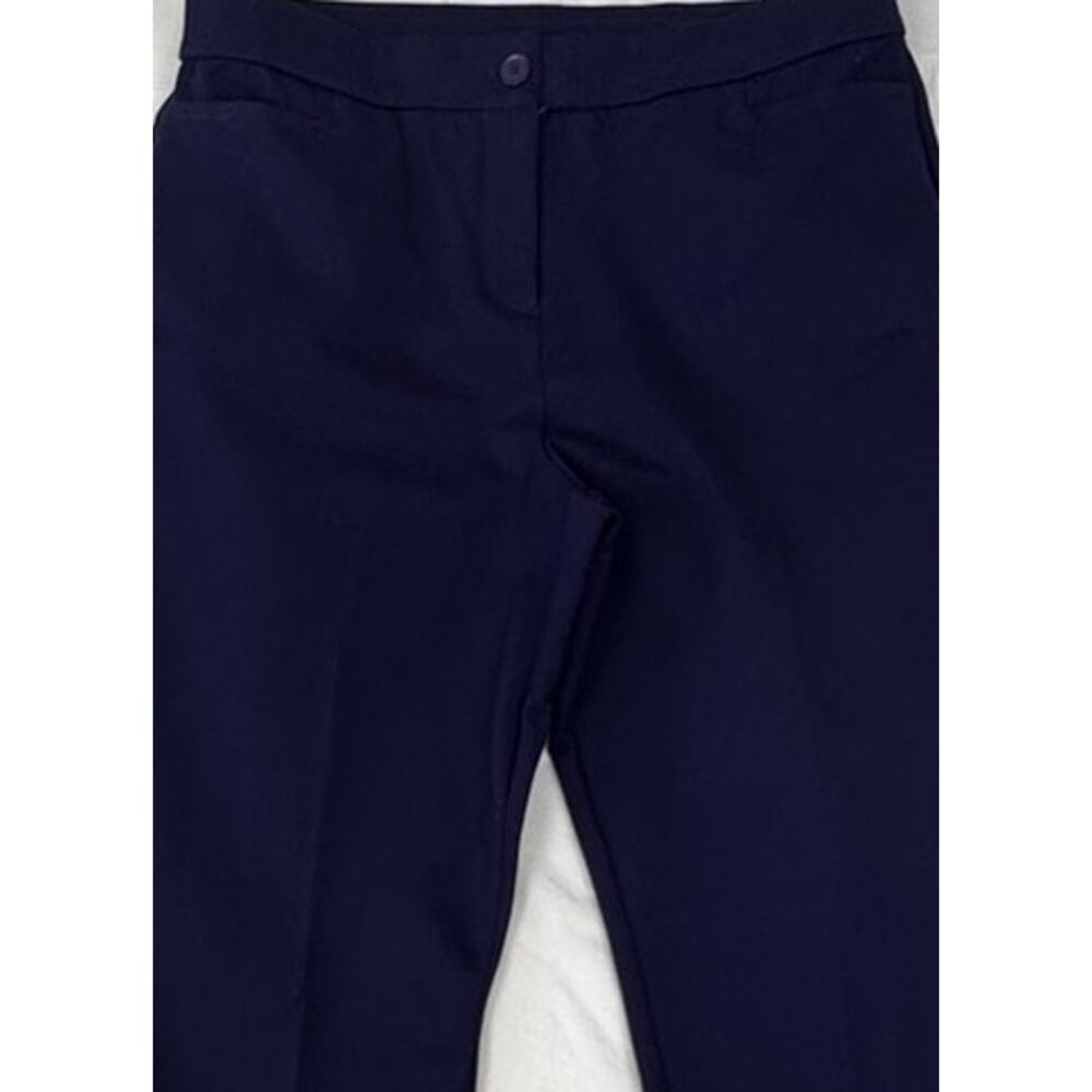 Susan Graver Tailored Navy Blue Medium Petite MP Pants Rayon Nylon Spandex - Picture 7 of 10